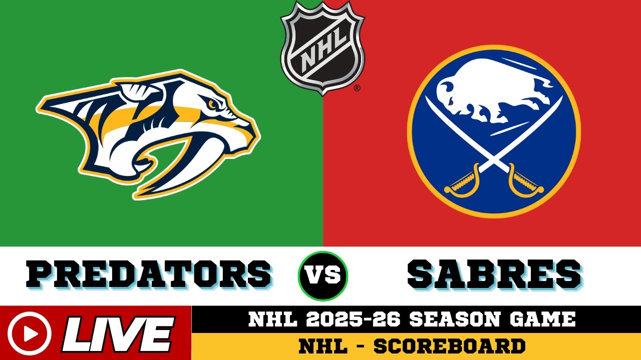 Buffalo Sabres Vs Nashville Predators | NHL 2026 | NHL Live SCOREBOARD | Jan 21 2026