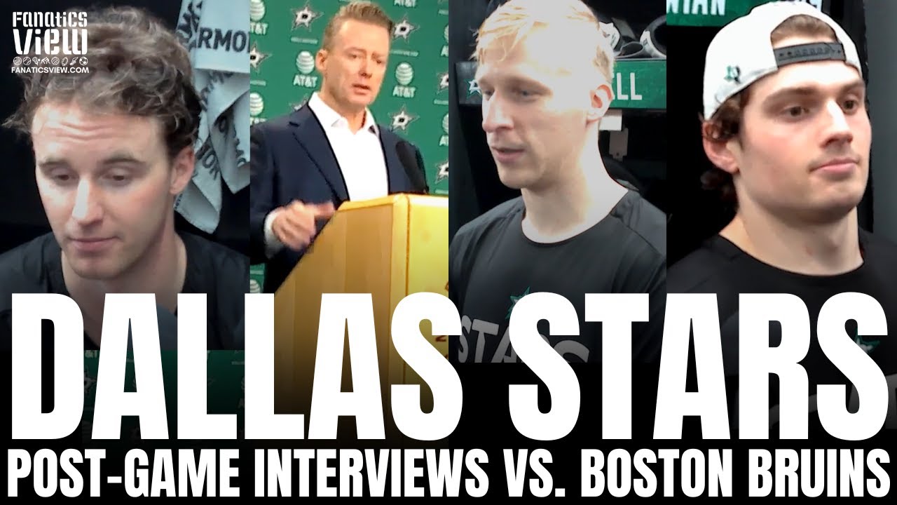 Jake Oettinger, Justin Hryckowian, Esa Lindell & Glen Gulutzan Recap Dallas Stars Win vs. Boston
