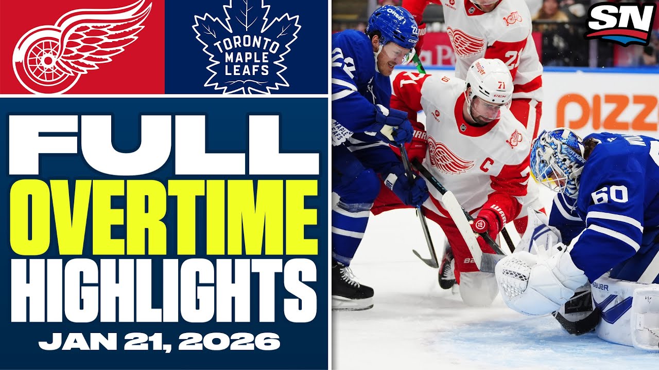 Detroit Red Wings at Toronto Maple Leafs | FULL Overtime Highlights - January 21, 2026