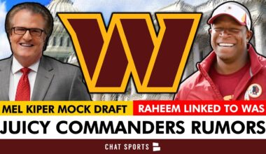 Commanders Rumors: Mel Kiper Jr. Releases First 2026 Mock Draft + Raheem Morris LINKED To Washington
