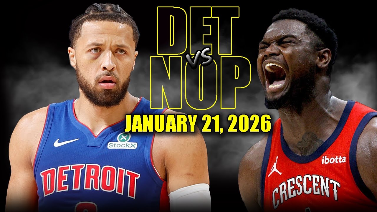 Detroit Pistons vs New Orleans Pelicans Full Game Highlights – January 21, 2026 | NBA Season