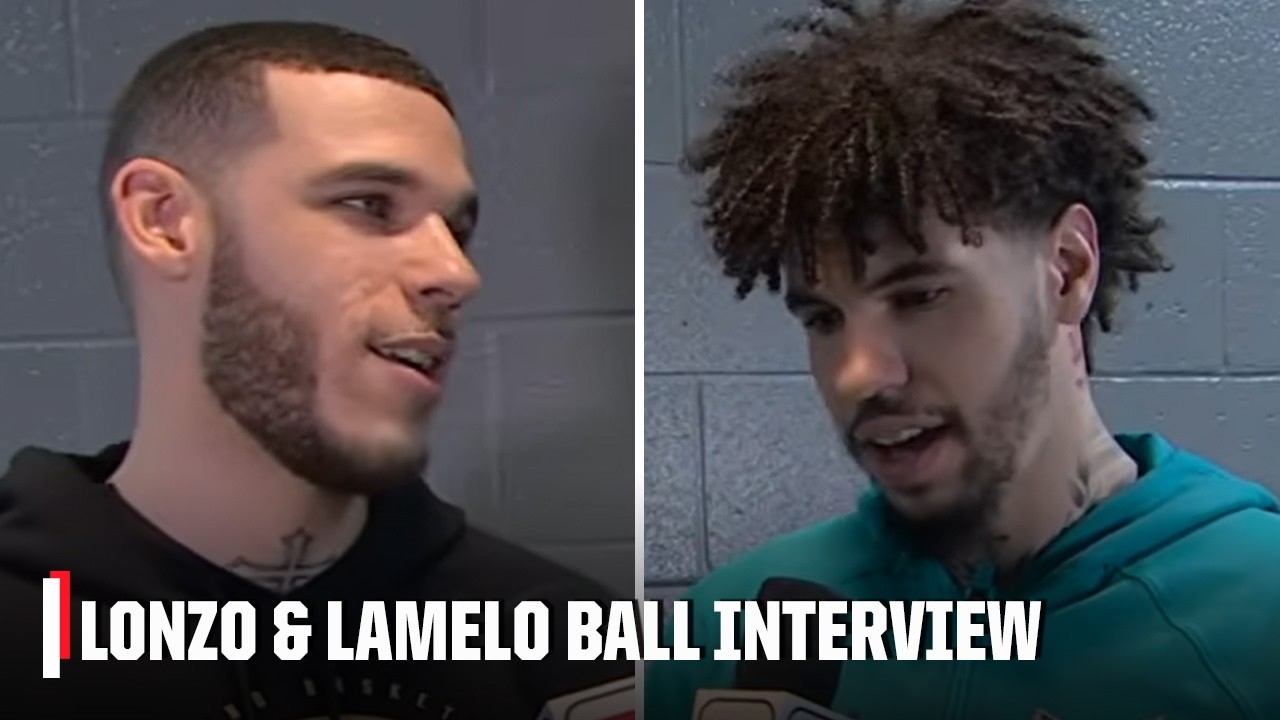 Lonzo 🆚 LaMelo 🔥 The Ball Brothers reminisce ahead of Cavaliers-Hornets 🎤 | NBA Countdown