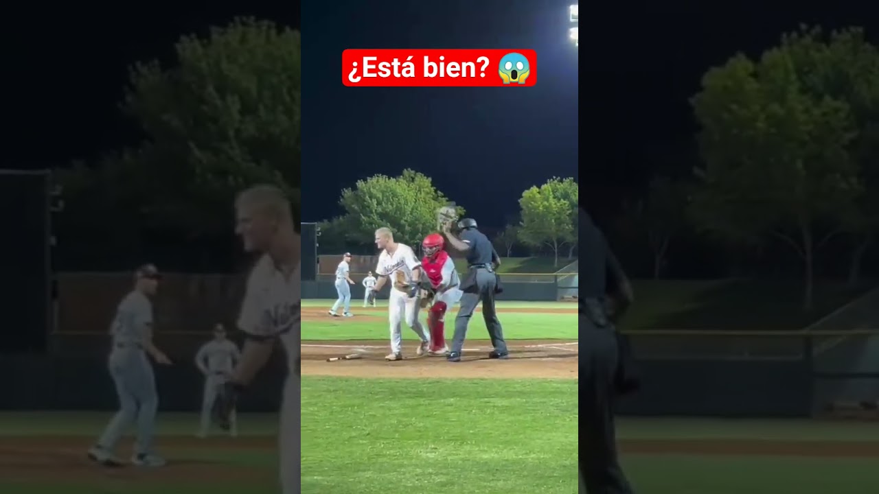 ¡Susto en el plato! Prospecto de Nationals recibe pelotazo en el casco ⚾️💥#Shorts #MLB