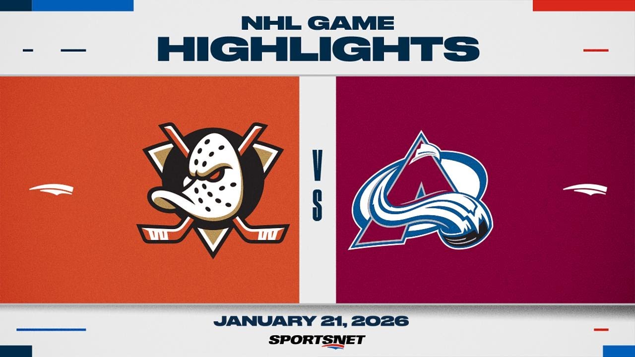 NHL Highlights | Ducks vs. Avalanche - January 21, 2026