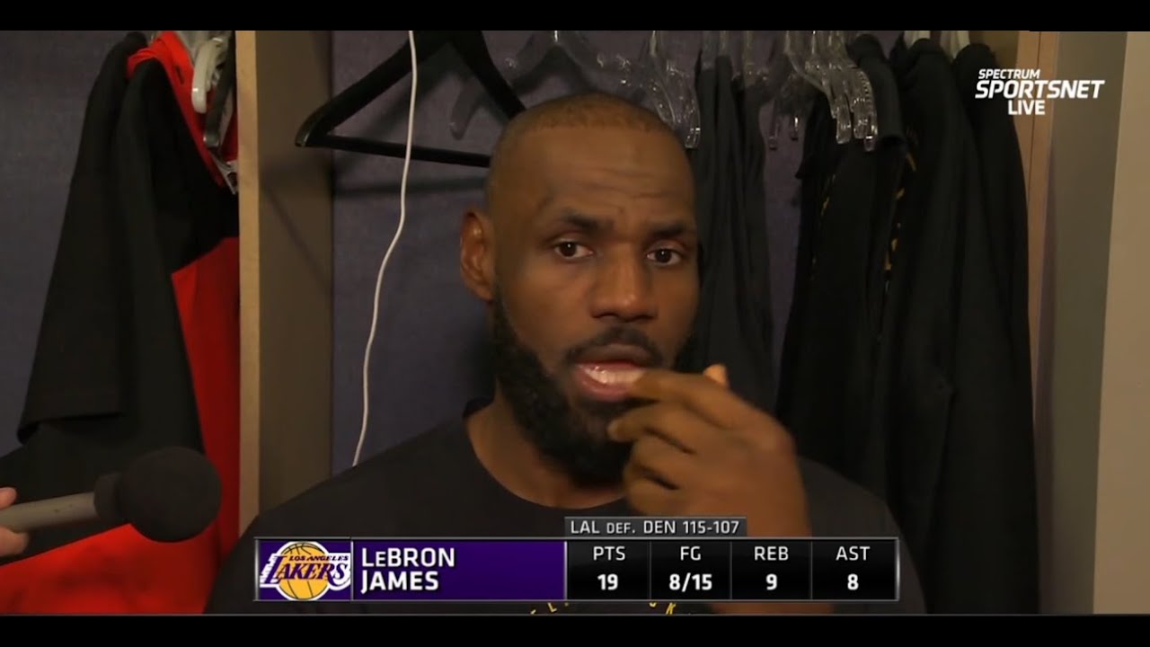 "That's the greatest game I’ve ever played in" - LeBron POSTGAME INTERVIEW | Lakers 115-107 Nuggets