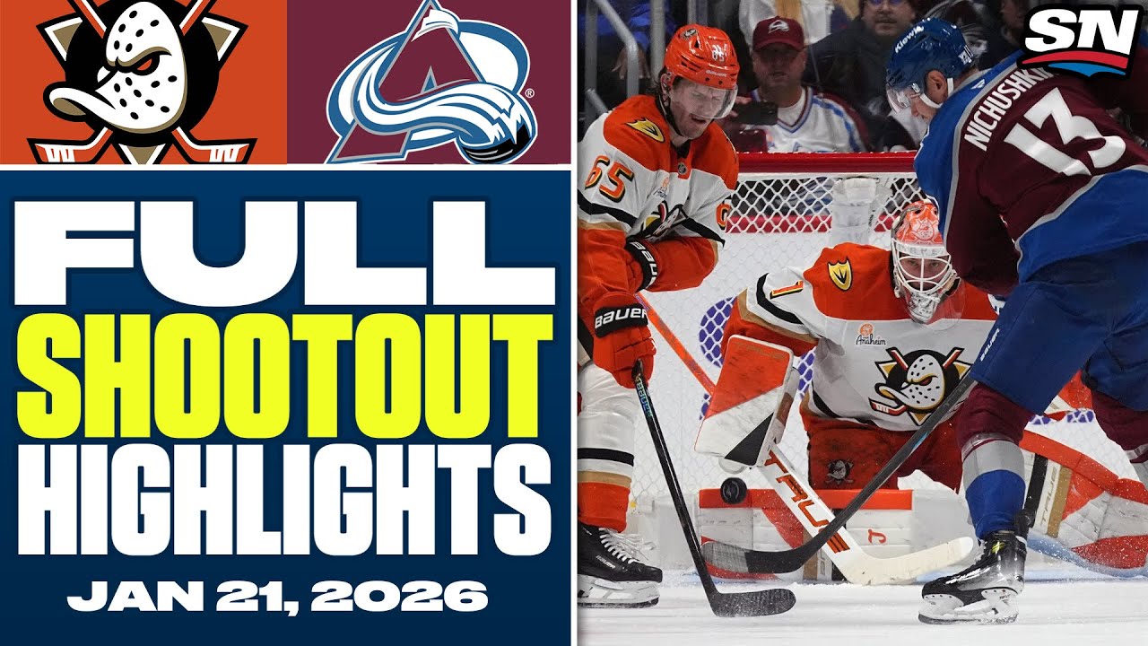 Anaheim Ducks at Colorado Avalanche | FULL Shootout Highlights - January 21, 2026