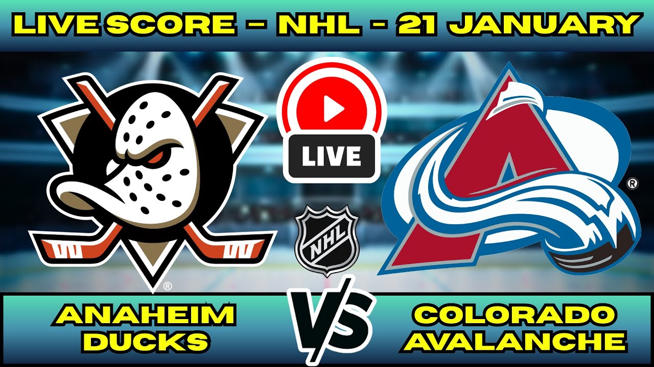 🔴 LIVE: Anaheim Ducks at Colorado Avalanche | NHL Scoreboard | Live Hockey Updates | Jan 21