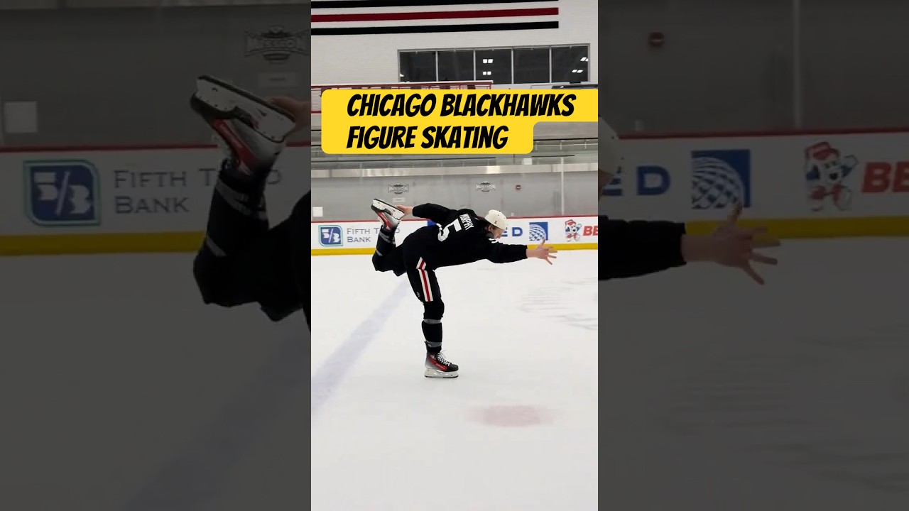 Blackhawks Connor Murphy Figure Skater 😂 #blackhawks #nhl