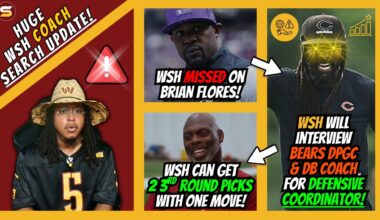 🚨BREAKING: WSH Interviewing Al Harris! Missed on Flores! | WSH Could Get 2 MORE 3rd Rd Picks!