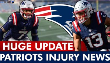 Patriots Get Good & Bad Injury News Before AFC Championship Game vs. Broncos Ft. Carlton Davis