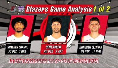 NBA TRAIL BLAZERS POSTGAME ANALYSIS  AVDIJA RETURNS & PORTLAND REACHES .500! Part 1 of 2