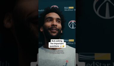 Bub Carrington's playing reporter 🤣 #wizards #interview #nba #funnyvideo
