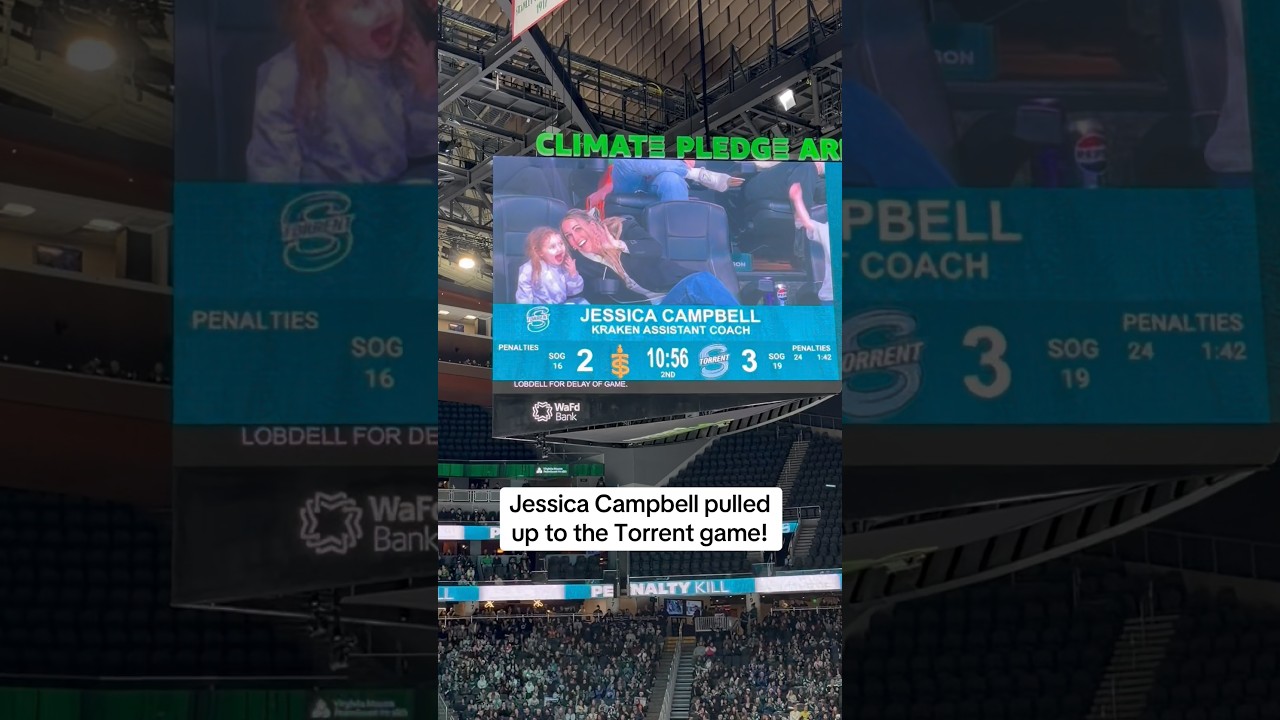 Jessica Campbell at the Torrent game!🌊 #SeattleTorrent #SeattleKraken #hockey #womensHockey