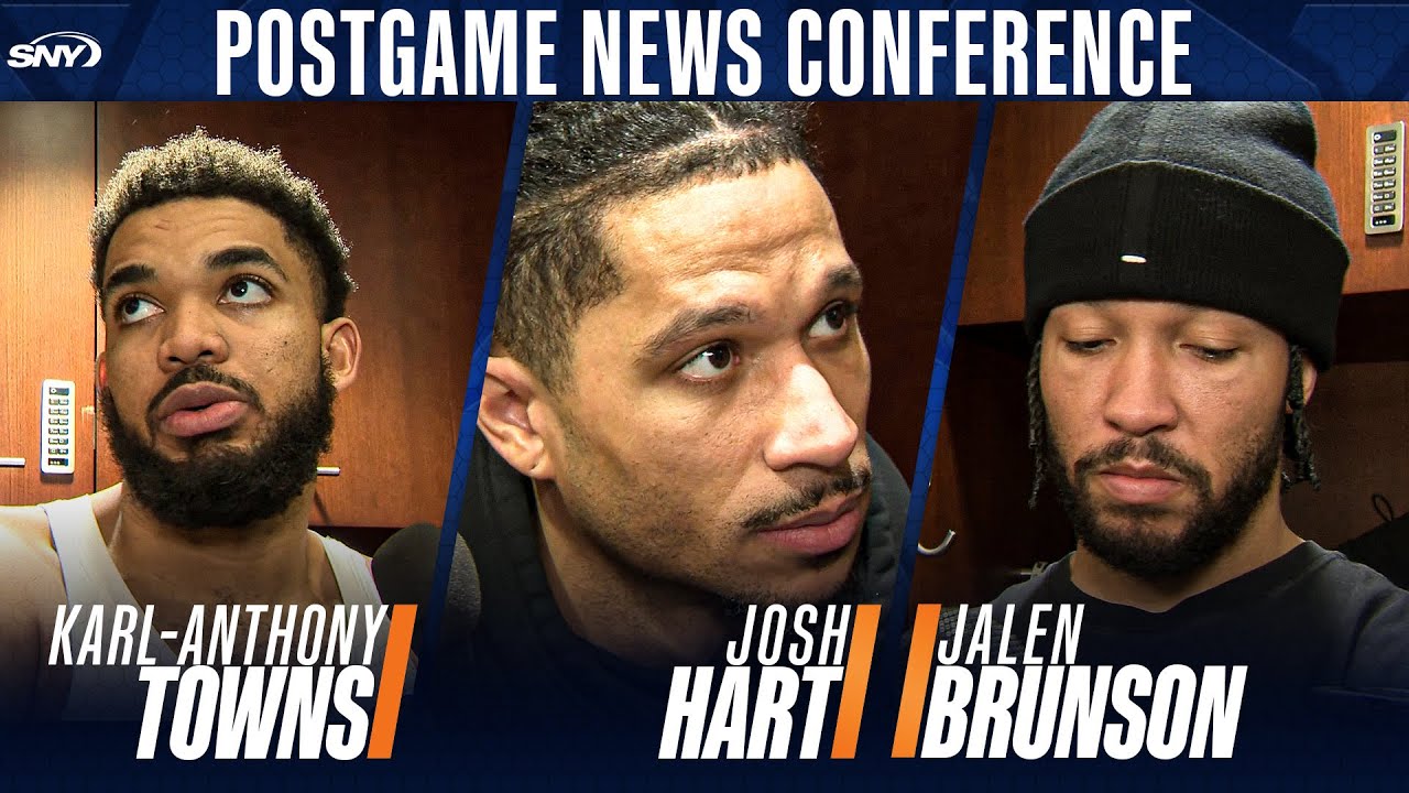 Karl-Anthony Towns, Josh Hart, Jalen Brunson and Miles McBride on ending Knicks’ four-game slide