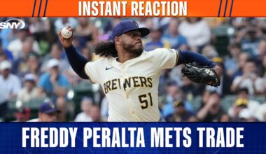 Jerry Blevins reacts to Mets trade for Freddy Peralta & Tobias Myers from the Brewers for prospects