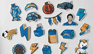 The Weekly LA Chargers Doodles as Stickers :)