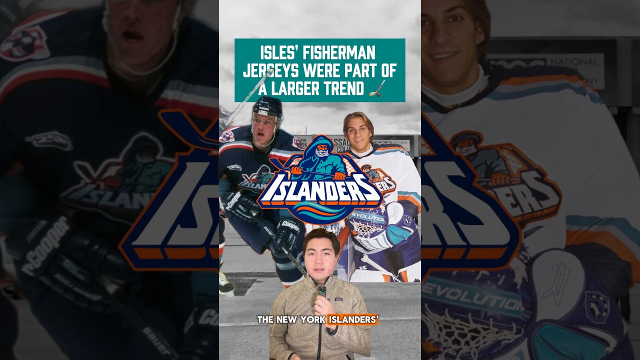 How were the #Isles fisherman jerseys part of a larger trend in hockey merchandise? 🤔💰
