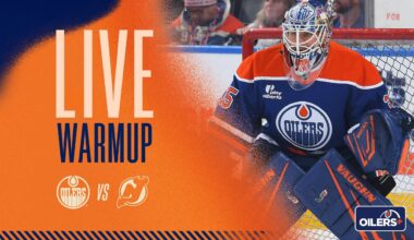 LIVE | Warmup  -  Oilers vs Devils