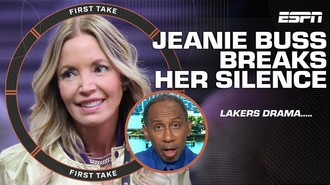 LAKERS DRAMA 👀 Stephen A. reacts to Jeanie Buss’ comments on LeBron James | First Take
