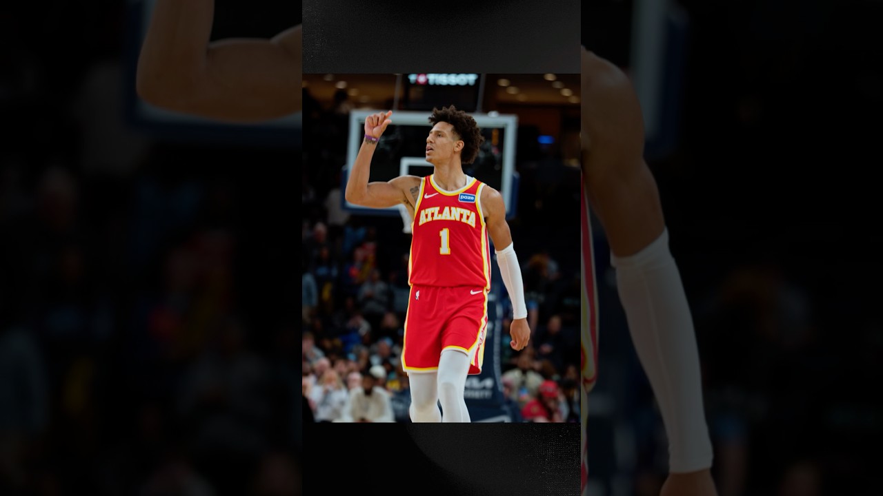Jalen closed like an All Star. 🤏 #jalenjohnson #toosmall #hawks #nba