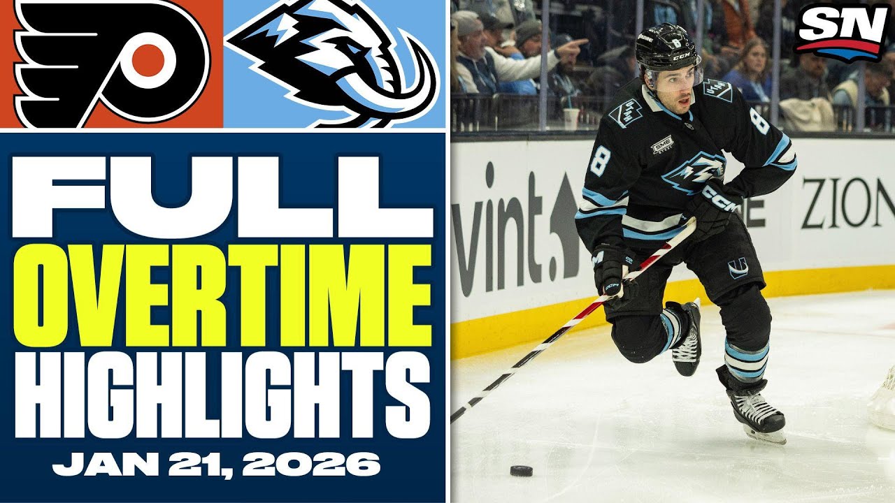 Philadelphia Flyers at Utah Mammoth | FULL Overtime Highlights - January 21, 2026