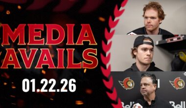 Ridly Greig, Stephen Halliday, Travis Green Pregame Media vs NSH