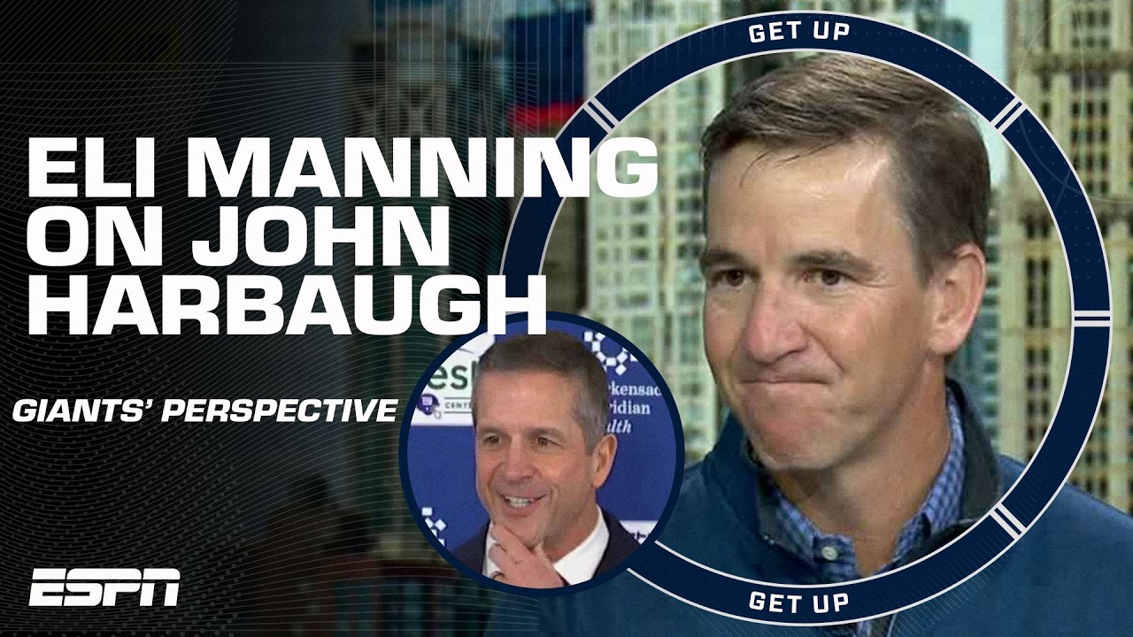 Giants LEGEND Eli Manning suggests Jaxson Dart can be COACHED BETTER by John Harbaugh 👏 | Get Up