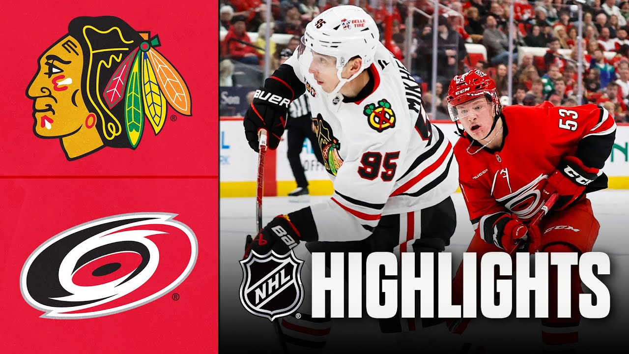 Blackhawks vs. Hurricanes | NHL Highlights | January 22, 2026