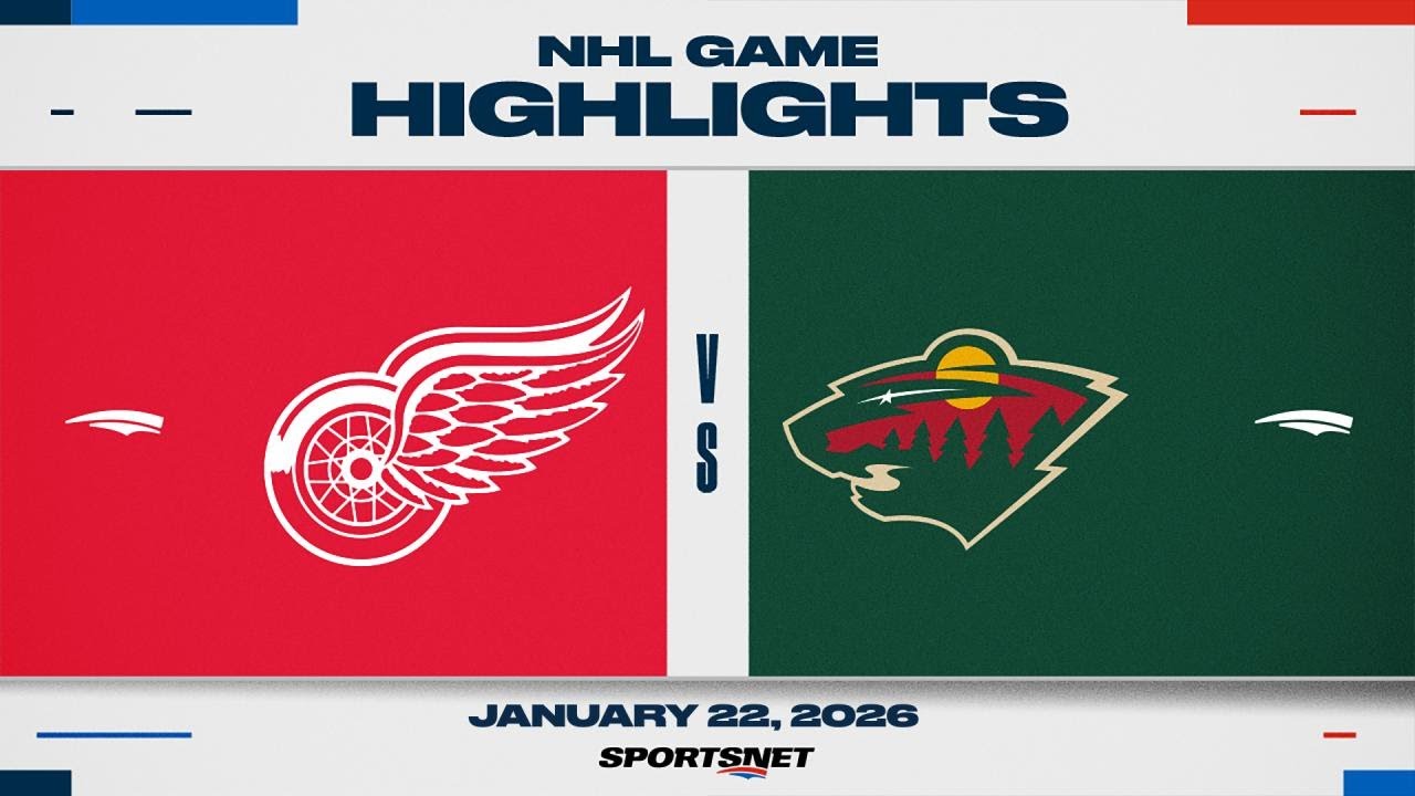 NHL Highlights | Red Wings vs. Wild - January 22, 2026