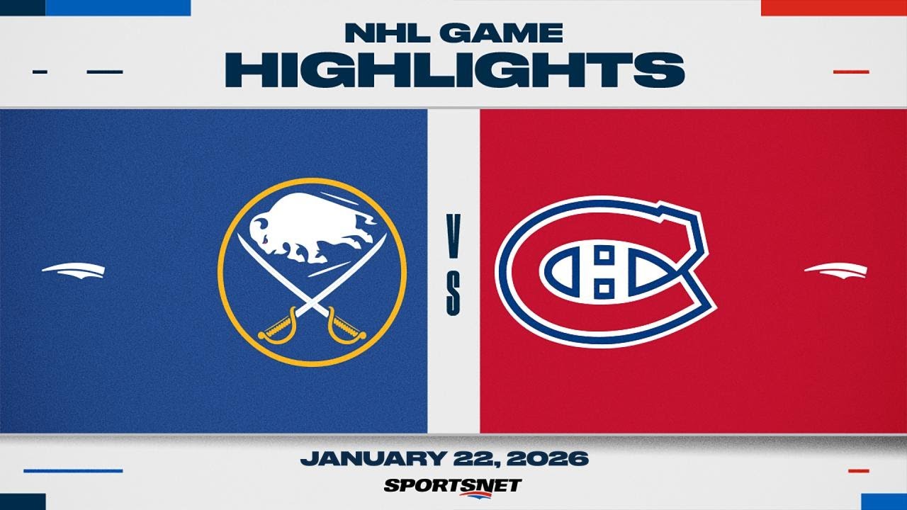 NHL Highlights | Sabres vs. Canadiens - January 22, 2026