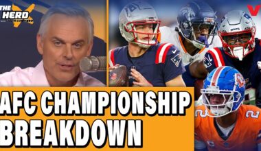 Colin Cowherd's TOP 10 Broncos & Patriots in AFC Championship Game: Maye, Diggs, Surtain | HERD NFL