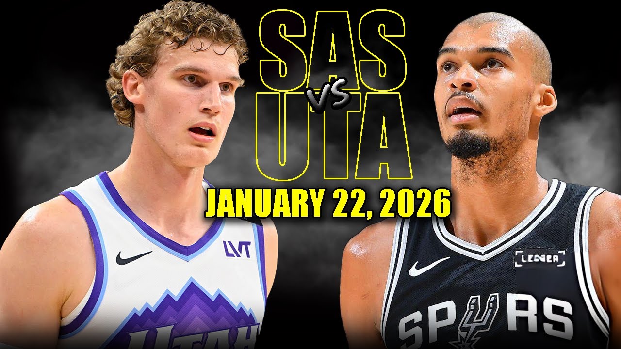 San Antonio Spurs vs Utah Jazz Full Game Highlights – January 22, 2026 | NBA Season