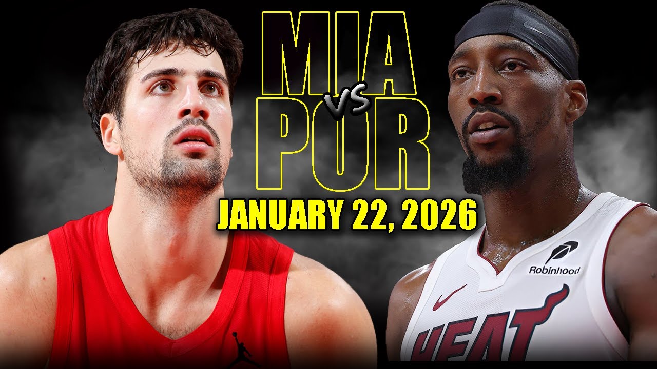 Miami Heat vs Portland Trail Blazers Full Game Highlights – January 22, 2026 | NBA Season