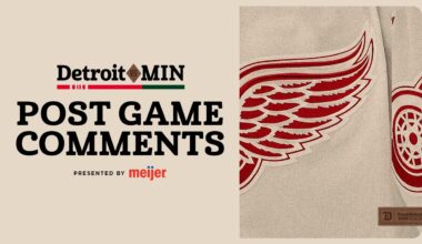 Dylan Larkin, Lucas Raymond & Todd McLellan Post Game vs MIN | Jan 22, 2026