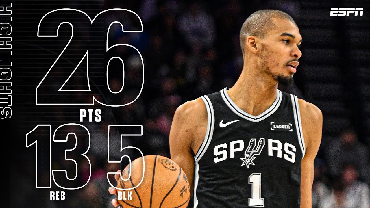 WEMBY IS UNREAL 😳 Victor Wembanyama 26-PT, 13-REB double-double in BIG win over Jazz | NBA on ESPN