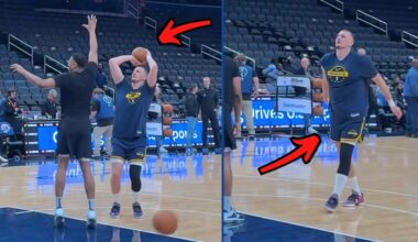 Nikola Jokic Pregame Shooting Routine Ahead of Denver Nuggets vs. Wizards! Still Out W/ Knee Injury!