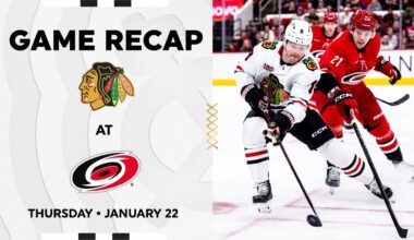 Blackhawks at Hurricanes Game Highlights | 1.22.26