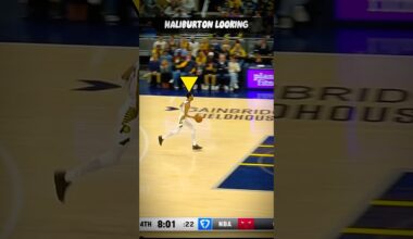 Haliburton’s Lob Ends with 180 Degree Dunk 💪 #nba #shorts