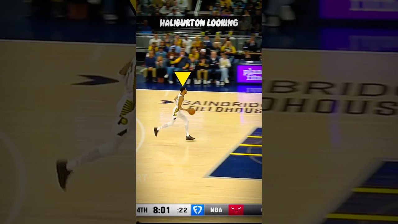Haliburton’s Lob Ends with 180 Degree Dunk 💪 #nba #shorts