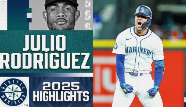TRIDENTS UP for Julio Rodríguez's biggest and BEST moments with the AL West-best Mariners in 2025! 🔱