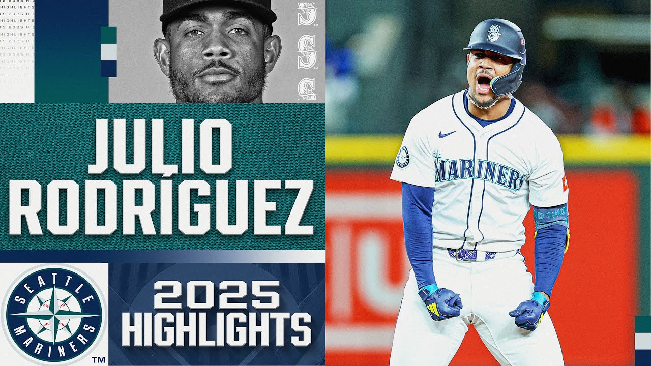 TRIDENTS UP for Julio Rodríguez's biggest and BEST moments with the AL West-best Mariners in 2025! 🔱