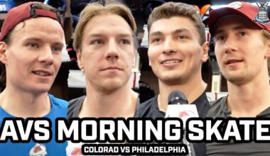 Martin Necas on 1YR Since Mikko Trade & Avs on Honoring 2001 Cup Team & More Before Game vs Flyers