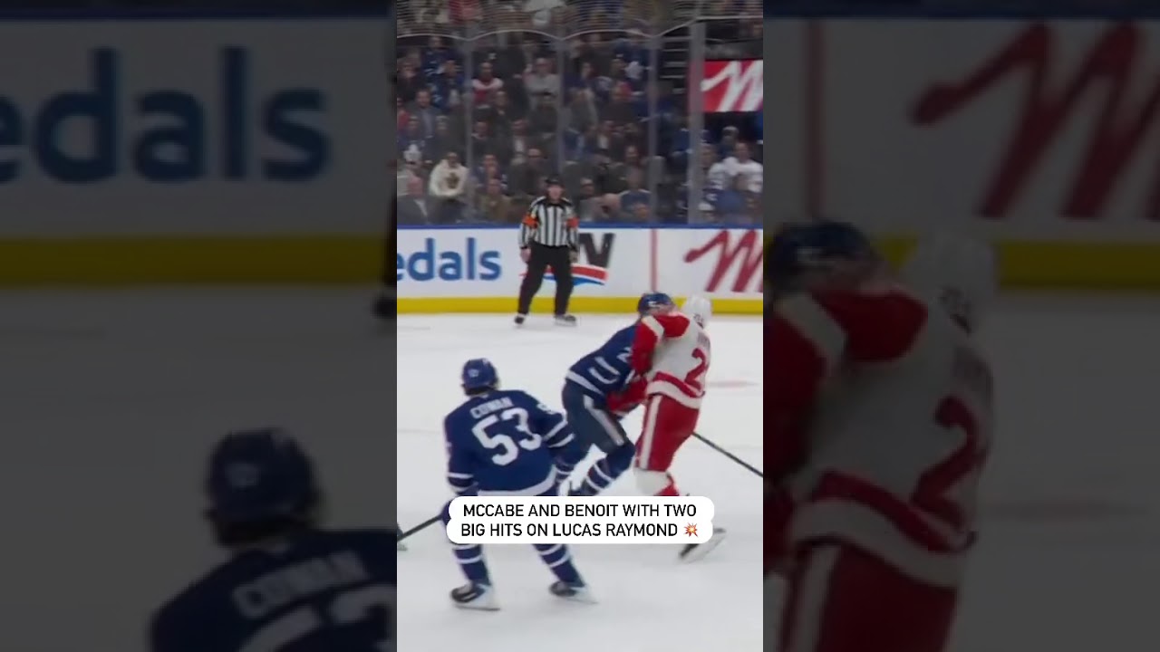 Lucas Raymond Gets Hit By McCabe And Benoit! 💥