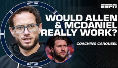 Bills interviewing Mike McDaniel for HC position 👀🚨 Would he fit with Josh Allen? 🤝 | Get Up