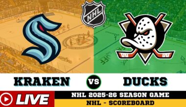 🔴LIVE : Anaheim Ducks Vs Seattle Kraken | NHL 2026 | NHL Live SCOREBOARD