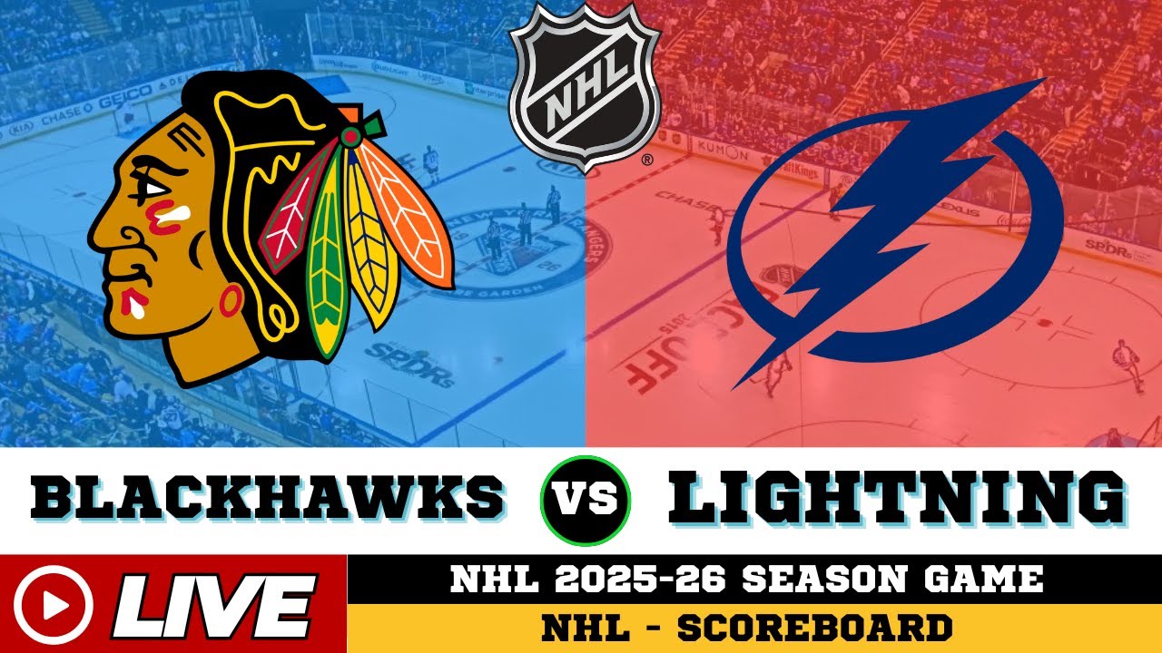 🔴LIVE : Tampa Bay Lightning Vs Chicago Blackhawks | NHL 2026 | NHL Live SCOREBOARD