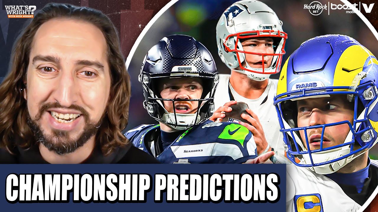 Championship Predictions: Rams-Seahawks REAL SUPER BOWL? Broncos MIRACLE vs. Patriots? | Nick Wright
