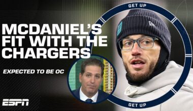 Chargers expected to hire Mike McDaniel as OC 🚨 Peter Schrager shares the details... | Get Up