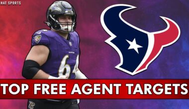 Houston Texans Free Agent Targets: Could DeMeco Ryans & Nick Caserio Sign The TOP O-lineman?