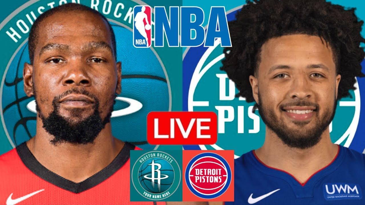 LIVE: HOUSTON ROCKETS vs DETROIT PISTONS | NBA | PLAY BY PLAY | SCOREBOARD